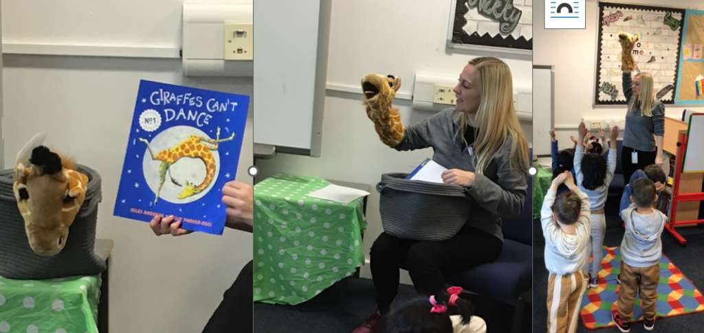 Photos of using mixed resources to support speech, language and communication at Inch VIew Nursery